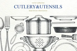 Cutlery Utensils Vector Illustration