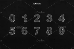 Cutout Paper Letter, Number, Symbols