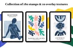 Cutout stamp brushes for Procreate