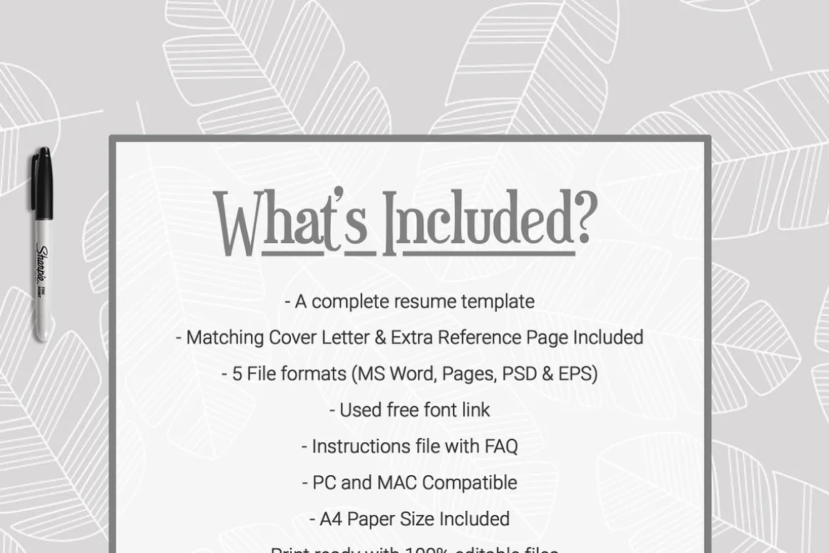 CV for Typography Expert | Resume