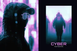 Cyberpunk Motion Poster Effect