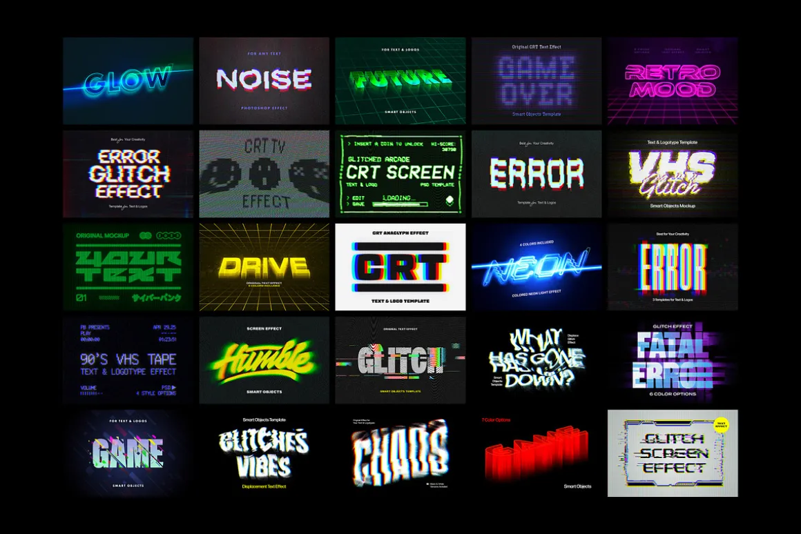Cyberpunk Photoshop Effects Bundle