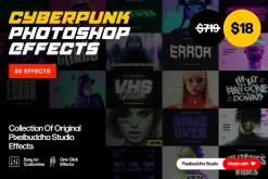 Cyberpunk Photoshop Effects Bundle