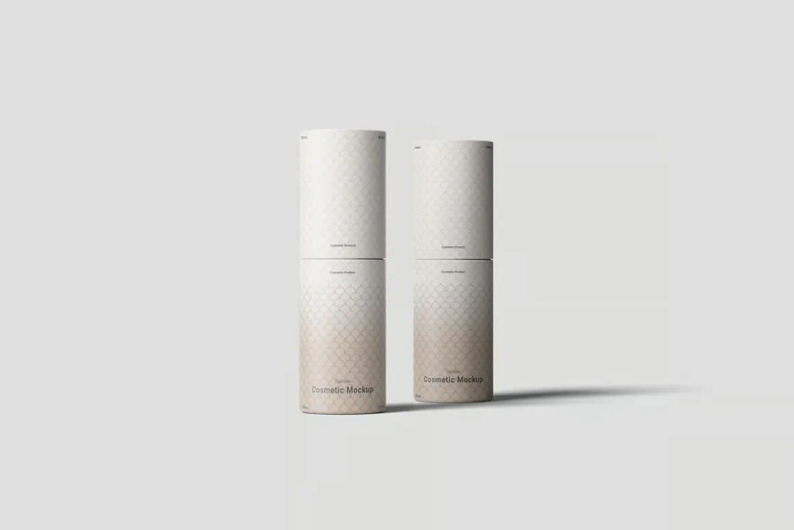Cylinder Bottle Mockup