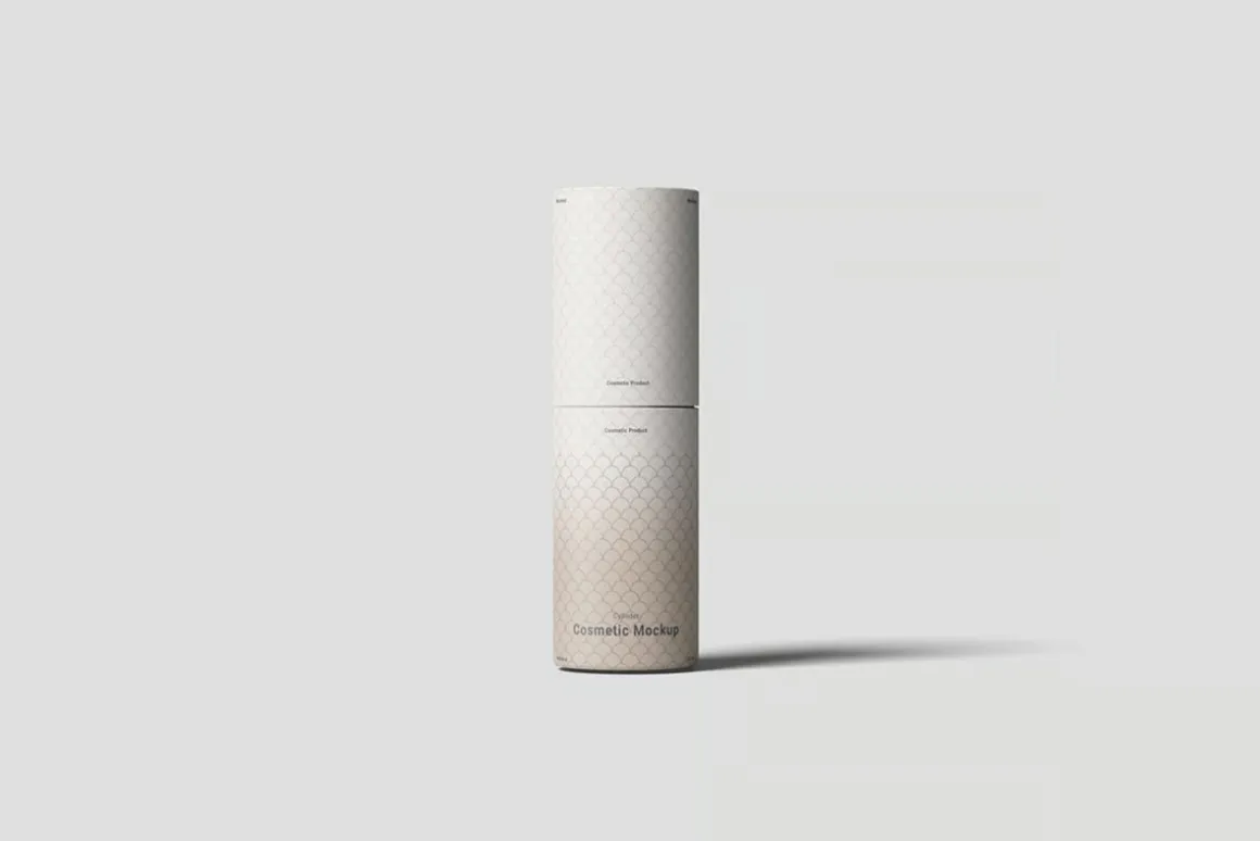 Cylinder Bottle Mockup