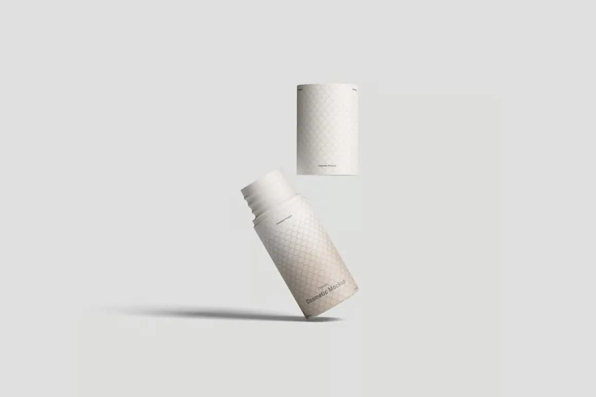 Cylinder Bottle Mockup
