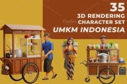 3D UMKM Indonesia Set