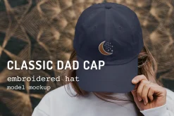 Dad Hat w/ Embroidered Patch Mockup