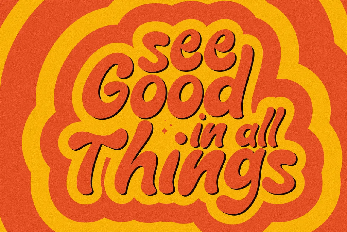Daily Shine - Groovy Retro Font