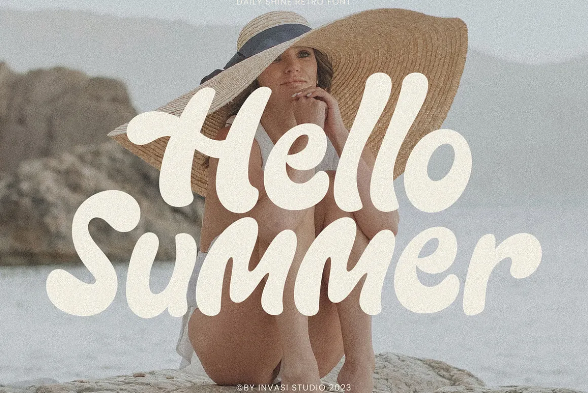 Daily Shine - Groovy Retro Font