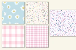 Daisy Floral Seamless Repeat Pattern