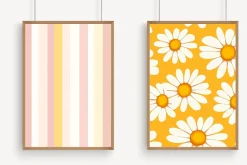 Daisy Floral Seamless Repeat Pattern