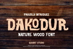 Dakodur - Nature Wood Font
