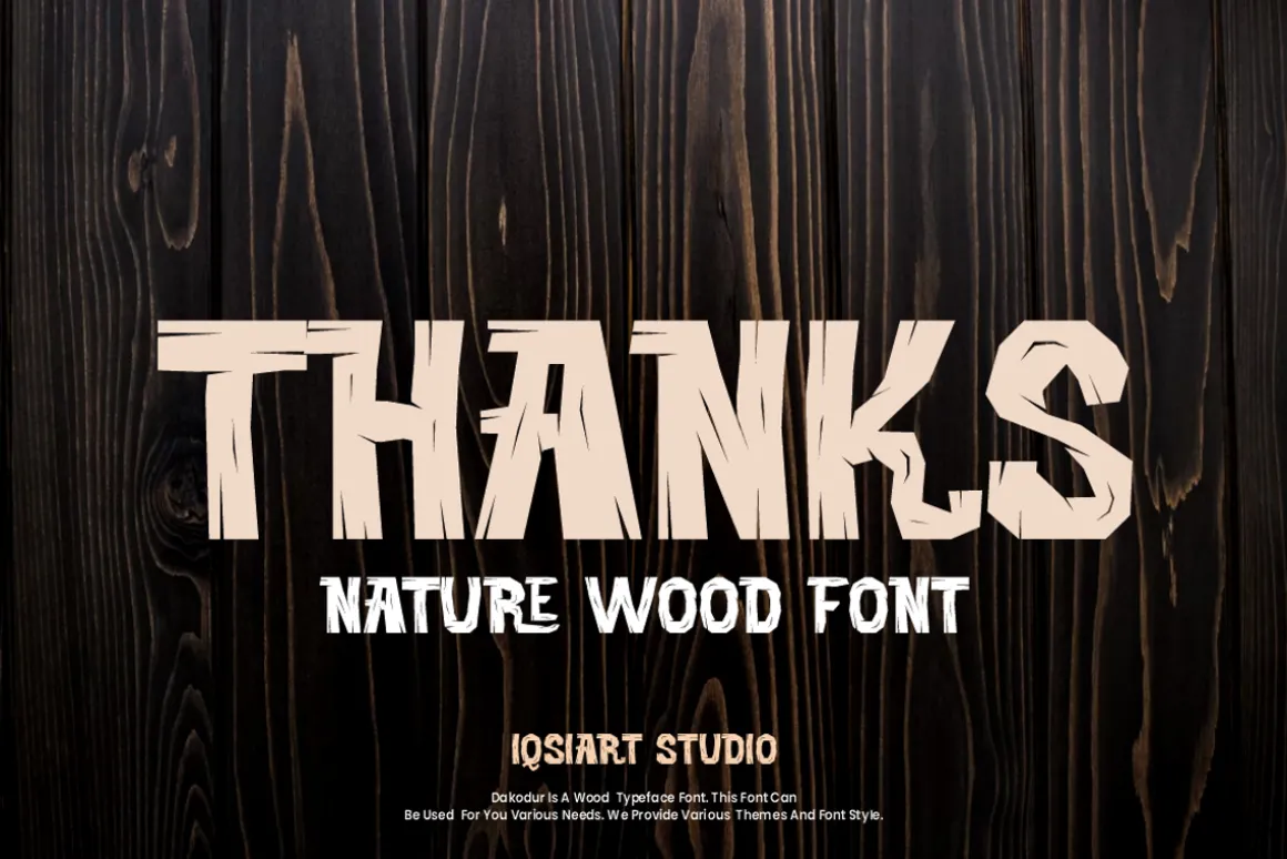 Dakodur - Nature Wood Font