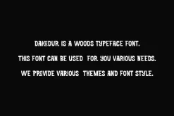 Dakodur - Nature Wood Font