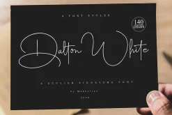 Dalton White 4 Font Style