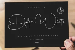 Dalton White 4 Font Style