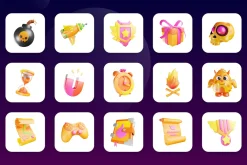 3D Animated Game Elements Icon Set