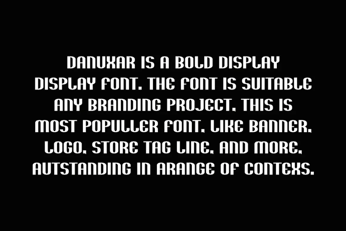 Danuxar - Sport Font