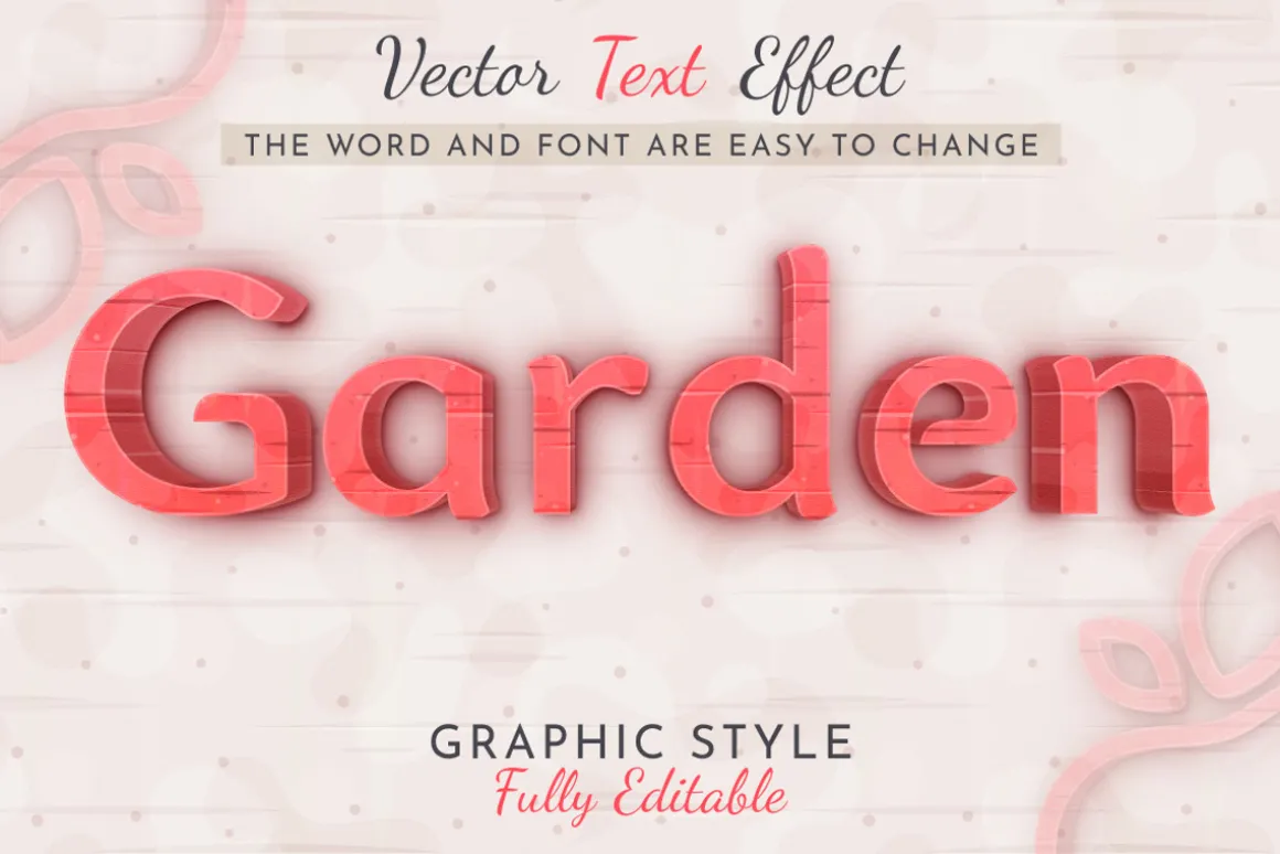 3D Apple Editable Text Effect
