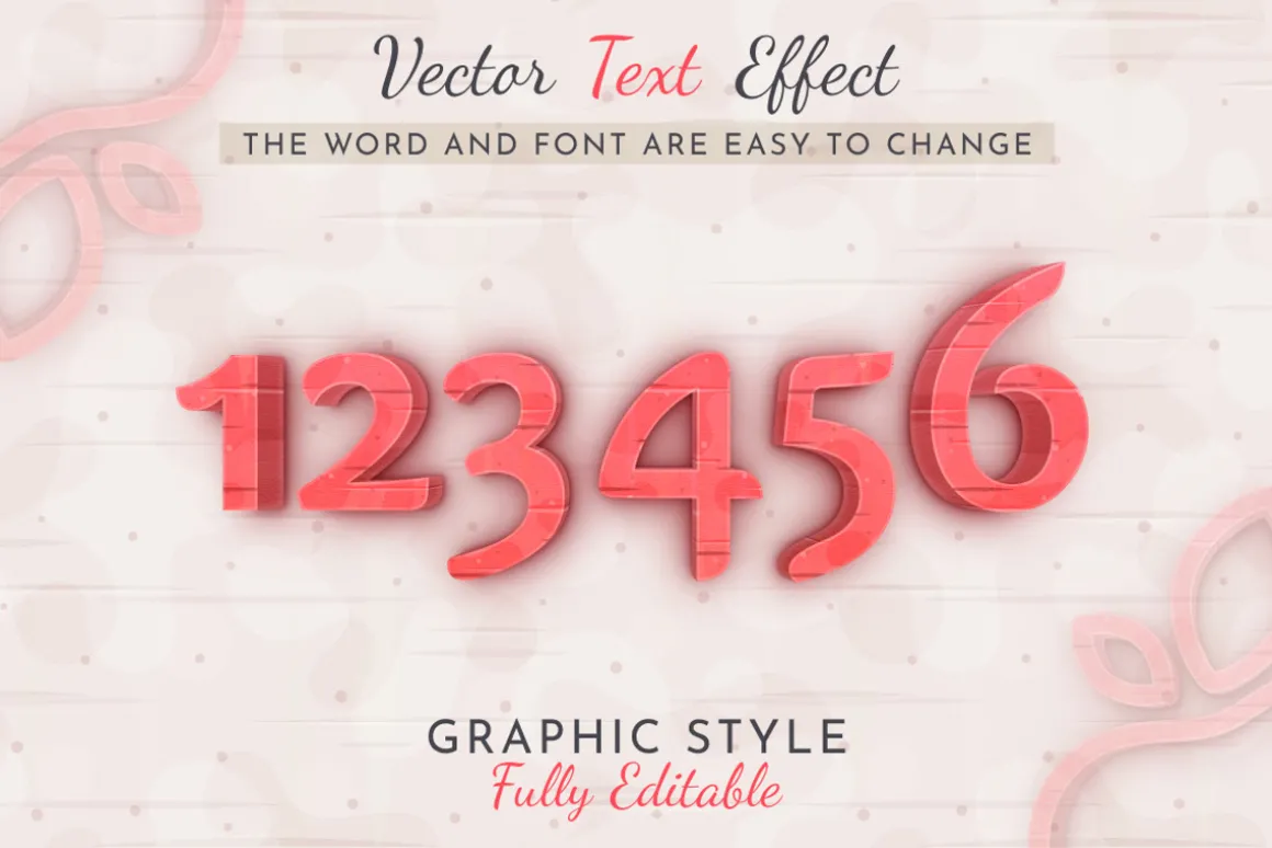3D Apple Editable Text Effect
