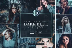 DARK BLUE - Lightroom Presets