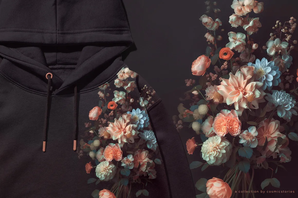 Dark floral patterns & prints