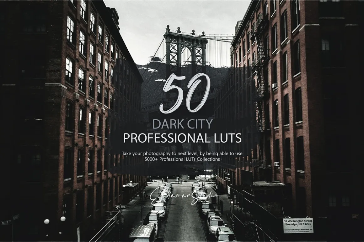 50 Dark City LUTs Pack