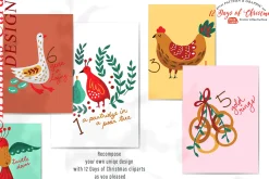 12 Days of Christmas Folk Art