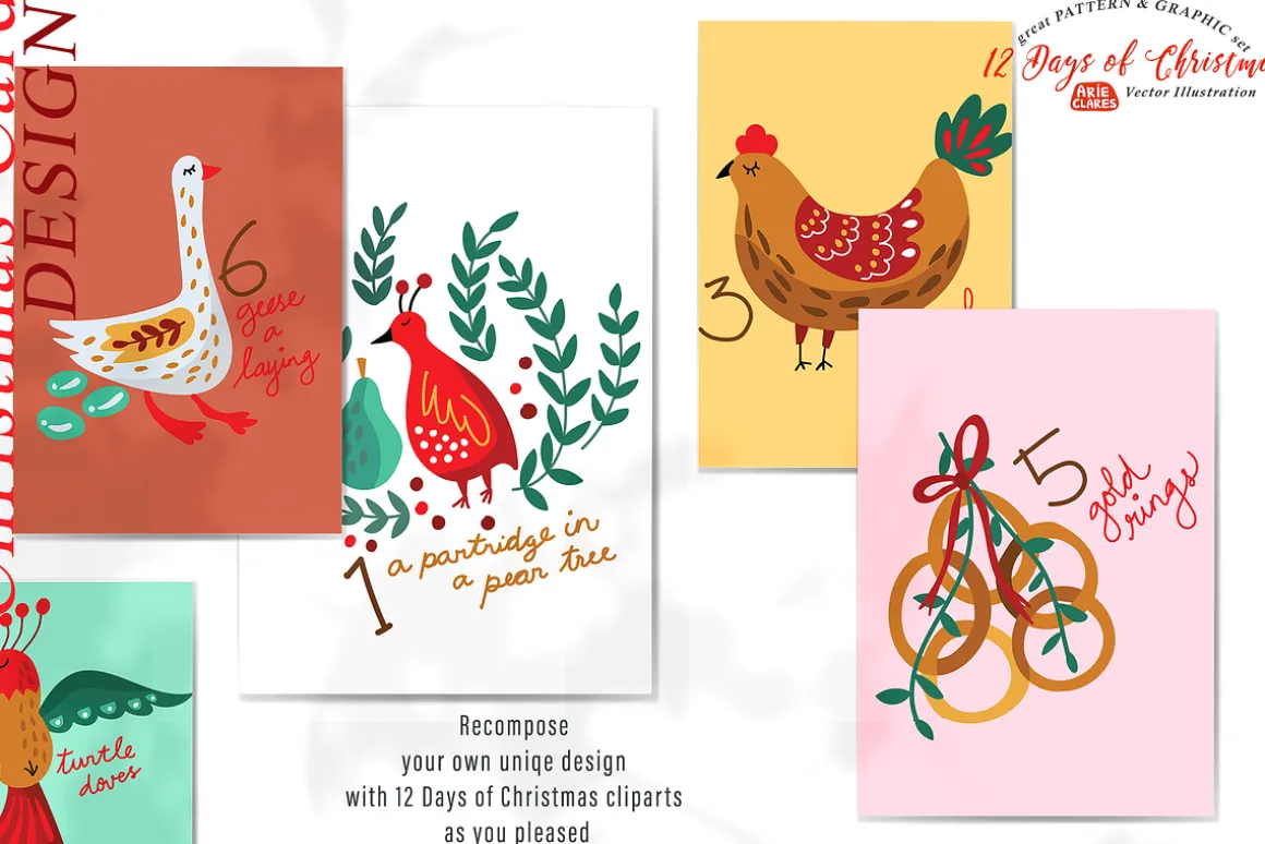 12 Days of Christmas Folk Art