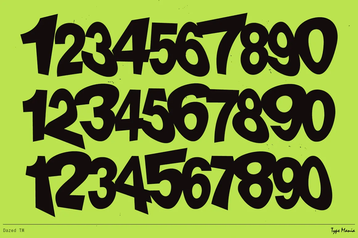 Dazed TM – Warped Font