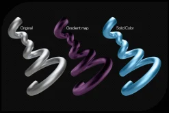 3D Chrome Spirals - Shapes & Object