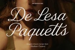 De Lesa Paquetts Classic Script Font