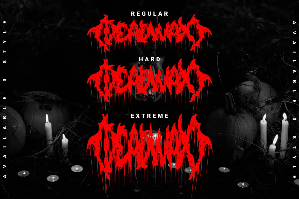 Deadwax - Death Metal Fonts