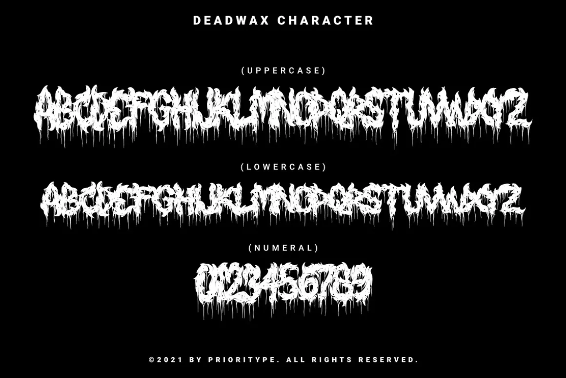 Deadwax - Death Metal Fonts