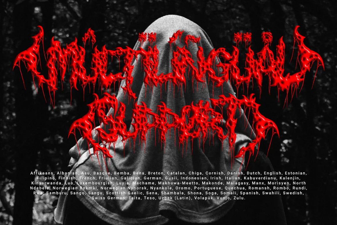 Deadwax - Death Metal Fonts