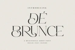De Brunce - Stylish Ligature Font