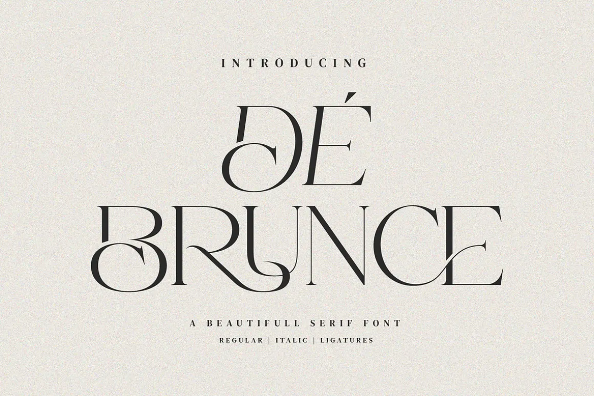 De Brunce - Stylish Ligature Font