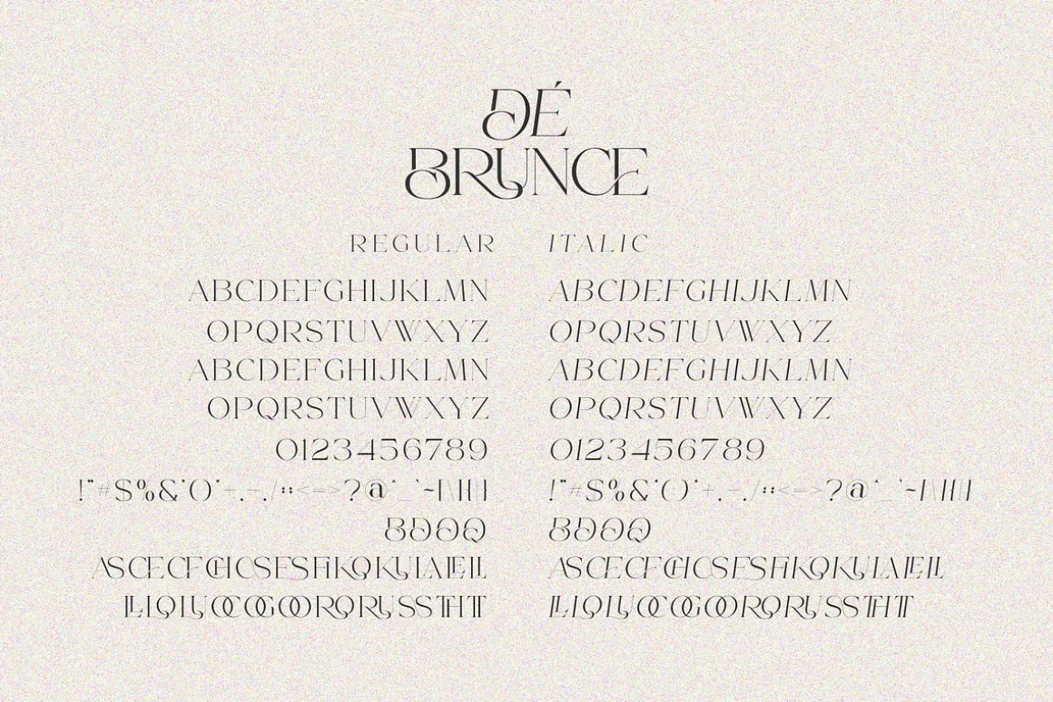 De Brunce - Stylish Ligature Font