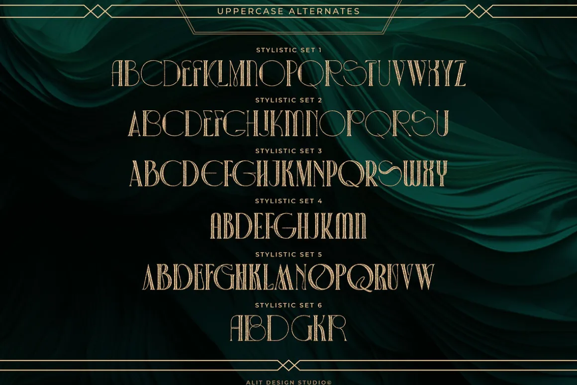 Decobra Art Deco Font