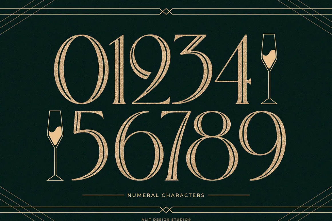 Decobra Art Deco Font