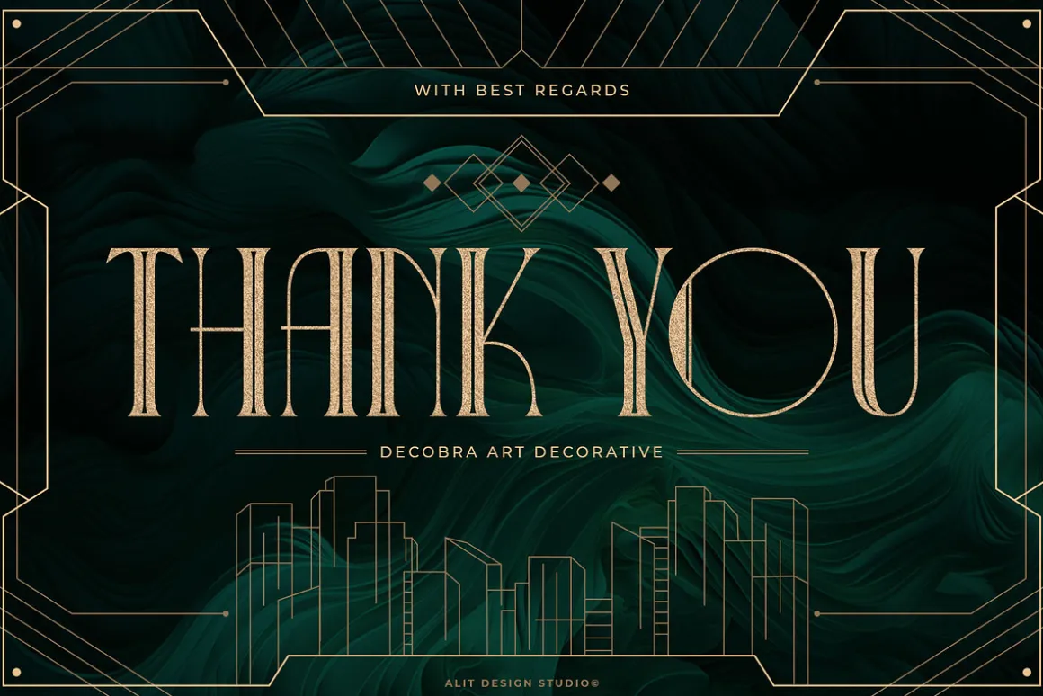 Decobra Art Deco Font