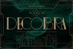 Decobra Art Deco Font