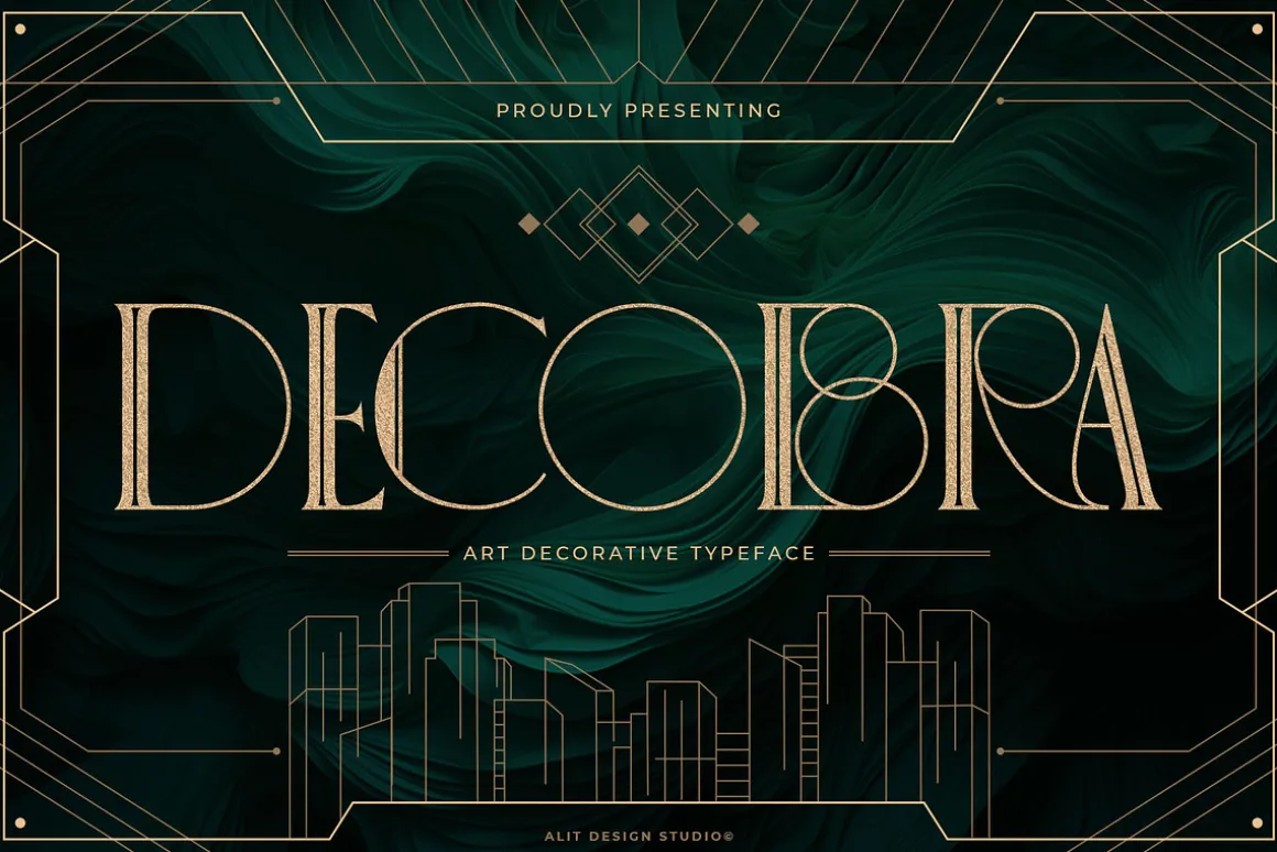 Decobra Art Deco Font