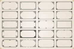 Decorative frames and borders set #1