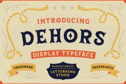 Dehors - Western Display Typeface
