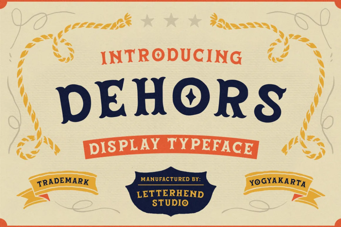 Dehors - Western Display Typeface