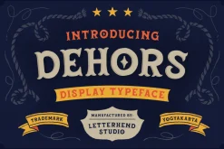 Dehors - Western Display Typeface