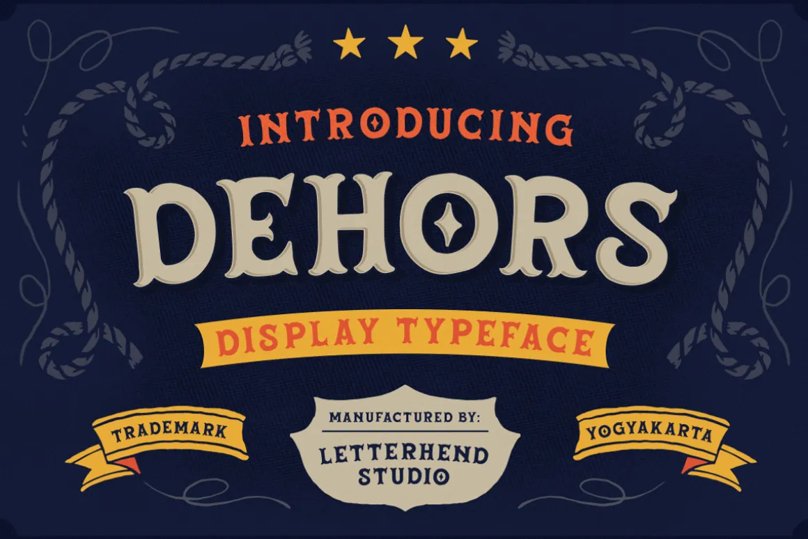 Dehors - Western Display Typeface