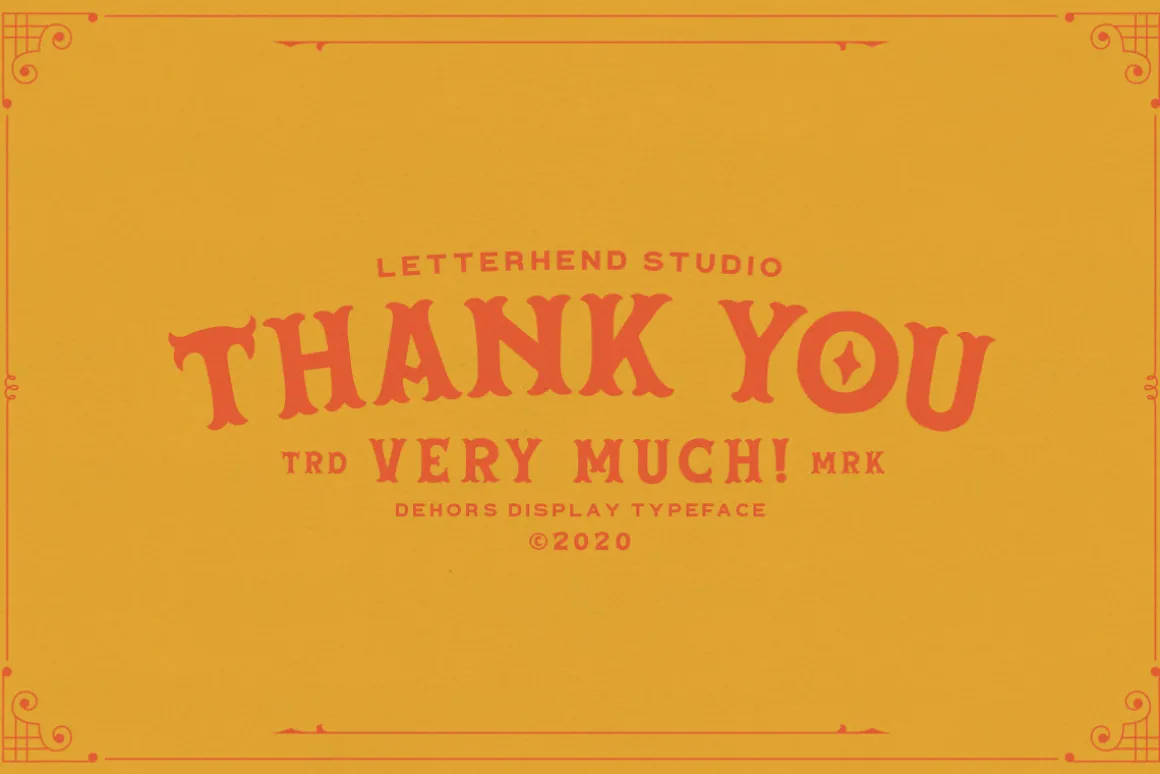 Dehors - Western Display Typeface